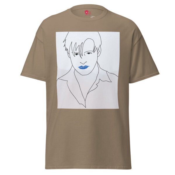 Blue Lips Unisex Tee - Image 8