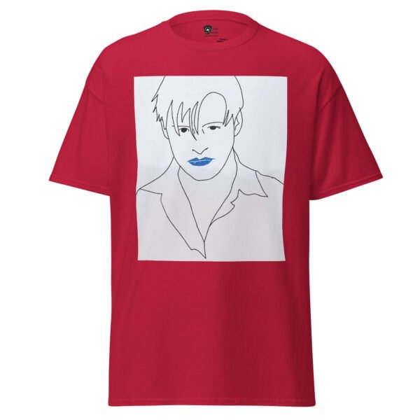 Blue Lips Unisex Tee - Image 5