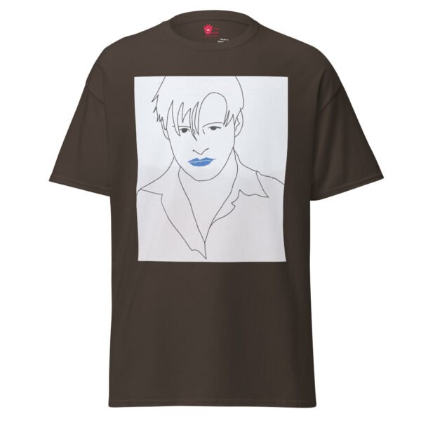 Blue Lips Unisex Tee - Image 4