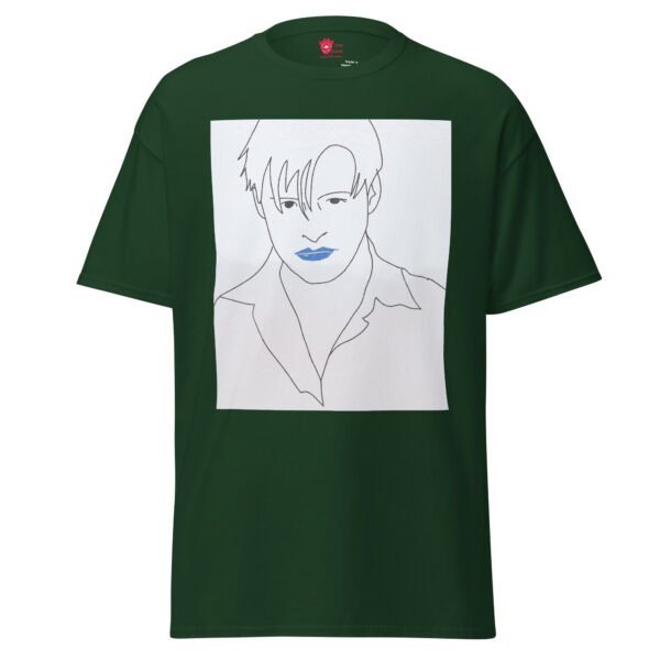 Blue Lips Unisex Tee - Image 3