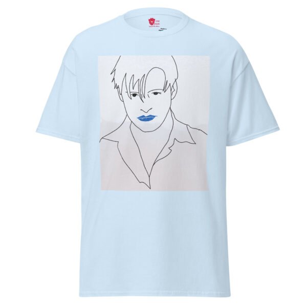 Blue Lips Unisex Tee - Image 15