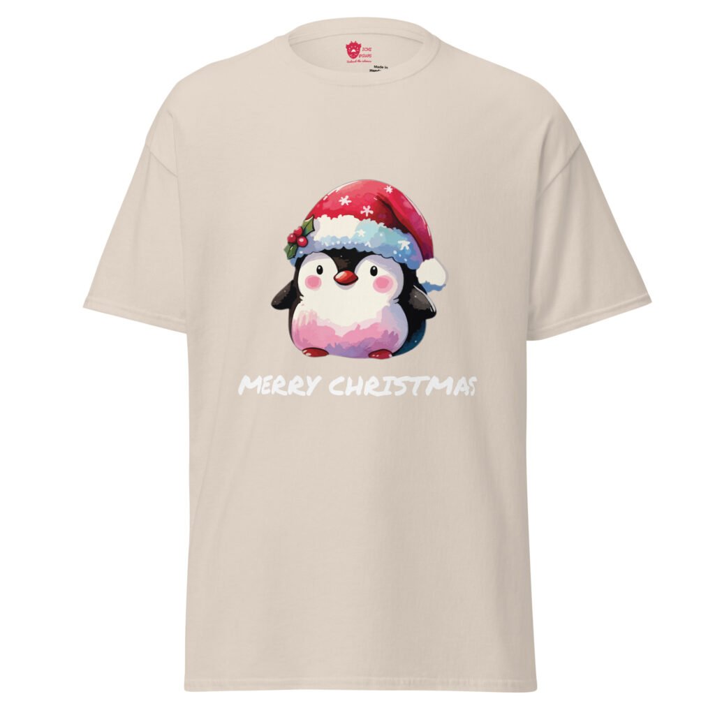 holiday penguin tee - unisex-classic-tee-natural