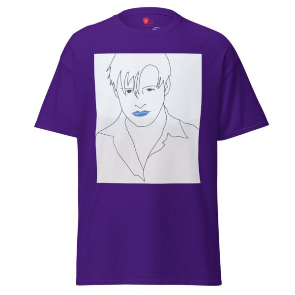 Blue Lips Unisex Tee - Image 2
