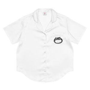Black Cat Women's Pajama Top - cat pajama top