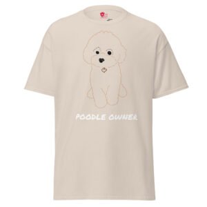 Poodle owner unisex tee natural color